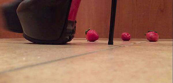 Tall Leather Platform Boots Crush Strawberries